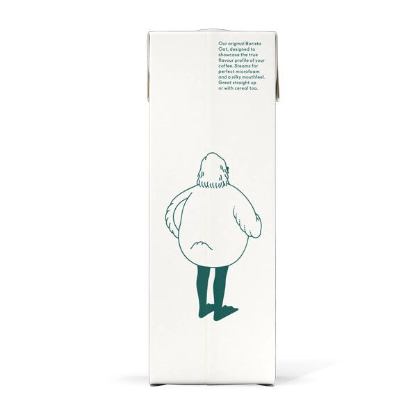 Rear view of Minor Figures Barista Oat Milk 1L