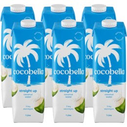 Cocobella Coconut Water Straight Up ( 6 x1 L )