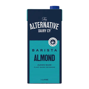 Front view of Alternative Dairy Co. Barista Almond Milk 1L carton