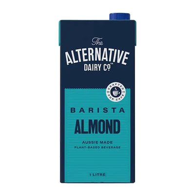 Front view of Alternative Dairy Co. Barista Almond Milk 1L carton