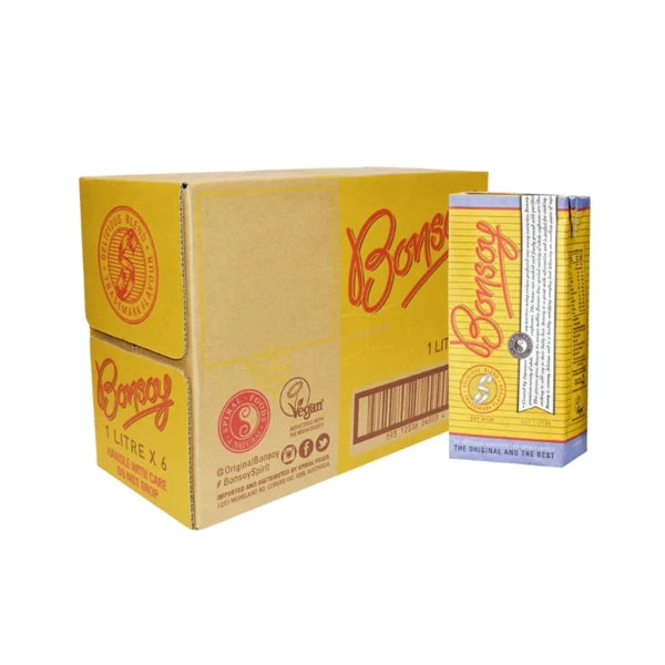 View of Bonsoy Soy Milk Box with 1L