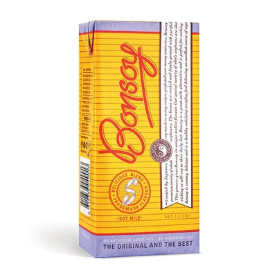 Front view of Bonsoy Soy Milk 1L carton