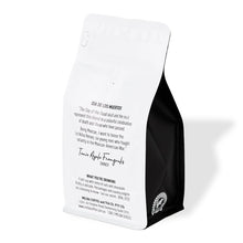Load image into Gallery viewer,  Back view of Melba Coffee No.6 Organic Blend 1kg bag