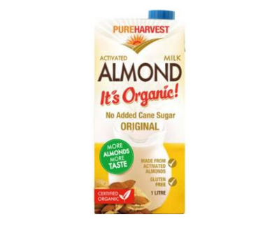 Pure Harvest Organic Almond Milk Original 12x1L