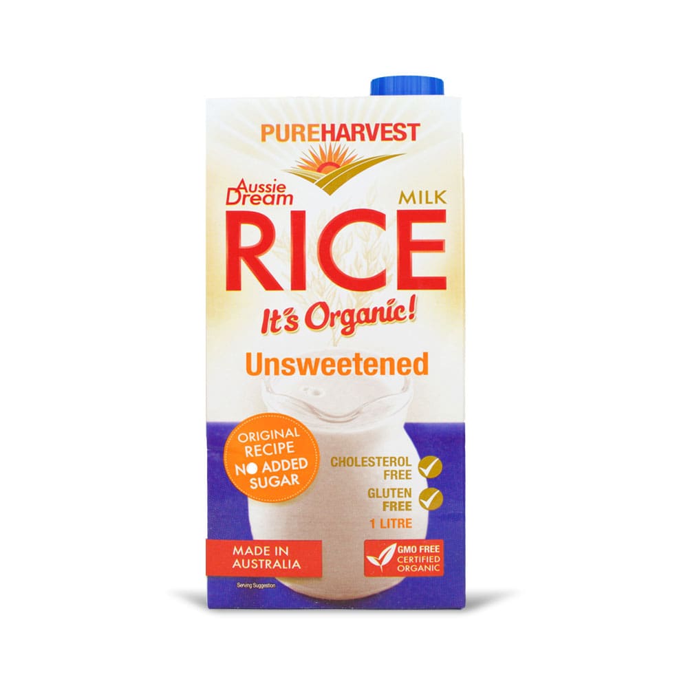 Pure Harvest Organic Rice Milk unsweetened( 12 x 1 L )